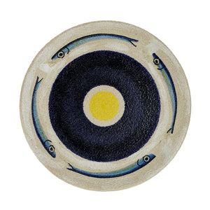Blue Anchovy Plate by Pierfrancesco Solimene